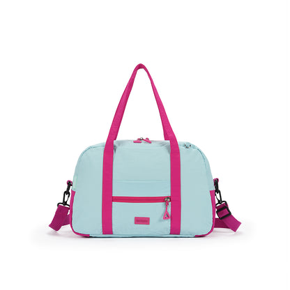 【Durlapue】Color-blocked minimalist large-capacity crossbody/handbag can hold a 15-inch laptop.