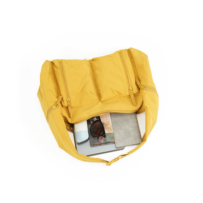 【Durlapue】Lightweight Water Resistant Nylon Crossbody Bag, Multi Zipper Pocket Convertible Shoulder Handbag for Daily Travel