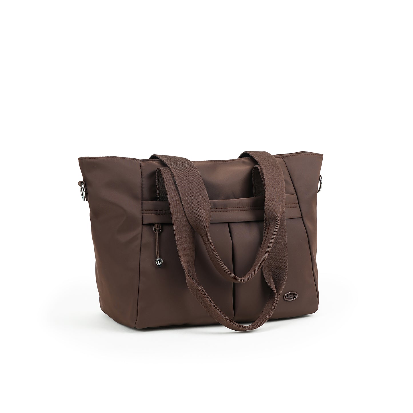 【Durlapue】Lightweight Nylon Tote Handbag, Dual Carry Design With Top Handles & Detachable Adjustable Crossbody Strap, Multi Pocket Daily Shoulder Bag