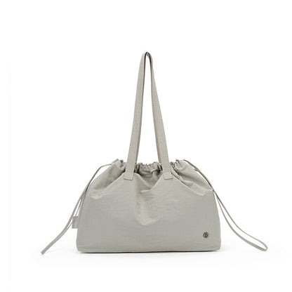 【Durlapue】 large capacity drawstring tote bag multi functional shoulder bag suitable for everyday carry.