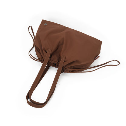 【Durlapue】 large capacity drawstring tote bag multi functional shoulder bag suitable for everyday carry.