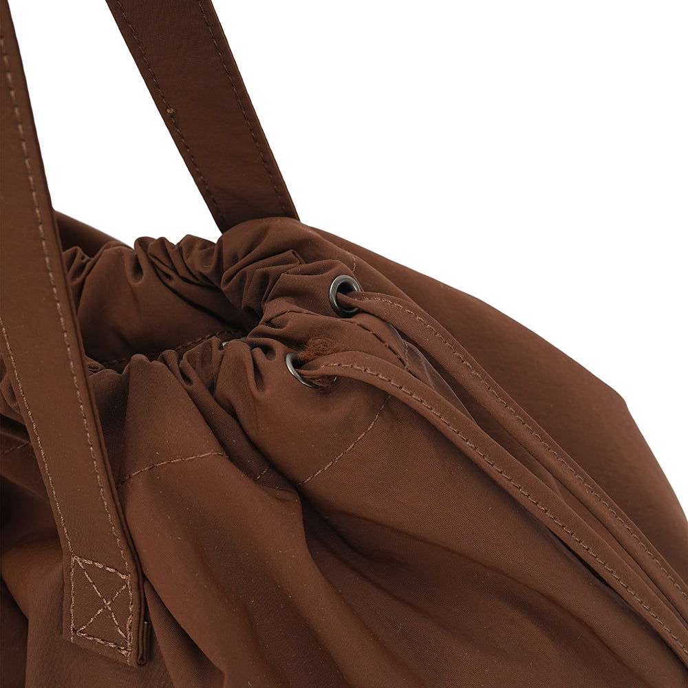 【Durlapue】 large capacity drawstring tote bag multi functional shoulder bag suitable for everyday carry.