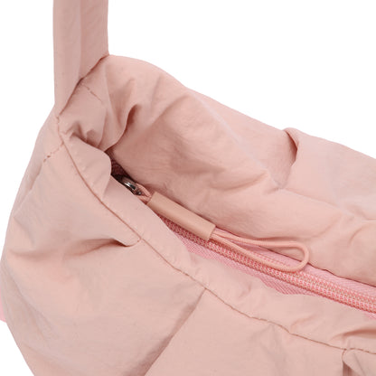 （Durlapue）New fashion design nylon material handbag women's light casual zipper cloth bag