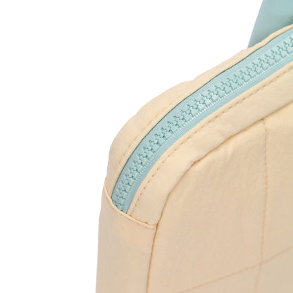 (Durlapue) Simple color-blocked laptop bag, lightweight tote bag, can hold a 13-inch laptop.