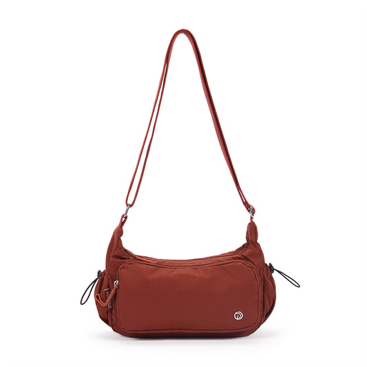 (Durlapue) nylon material solid color lightweight crossbody bag versatile men and women shoulder bag
