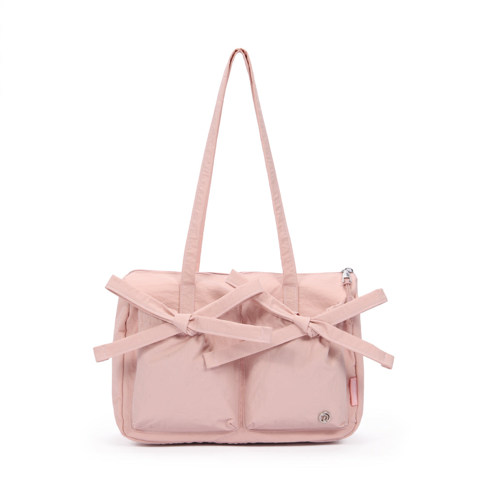 (Durlapue) Fashionable nylon handbag, lightweight solid color shoulder bag