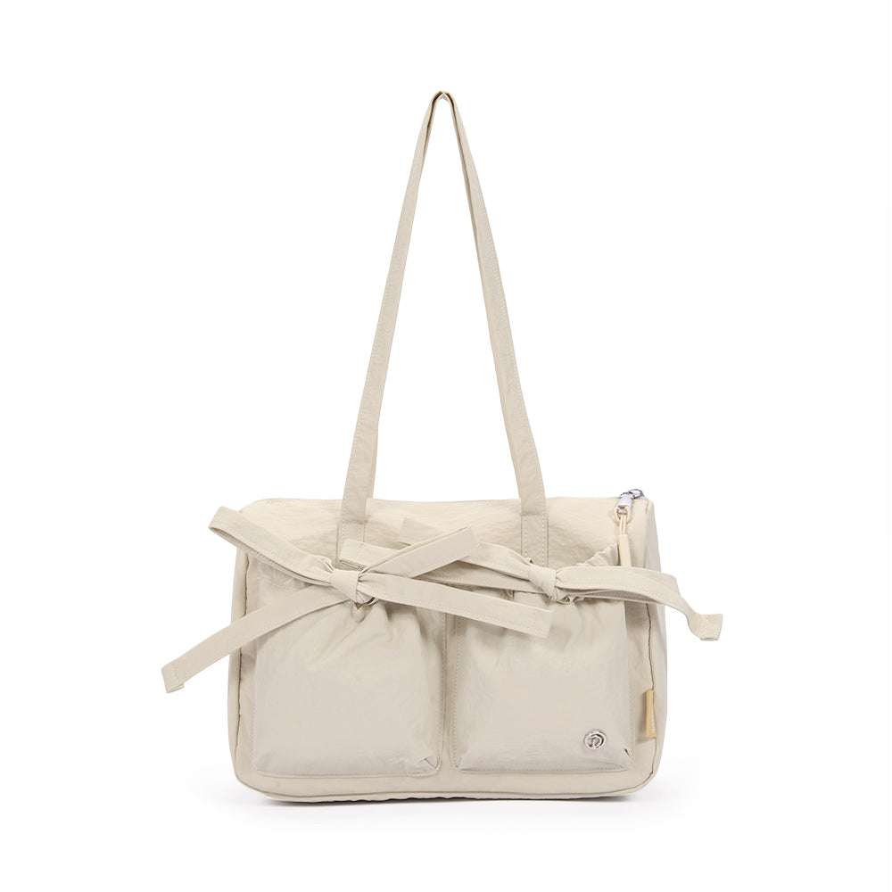 (Durlapue) Fashionable nylon handbag, lightweight solid color shoulder bag