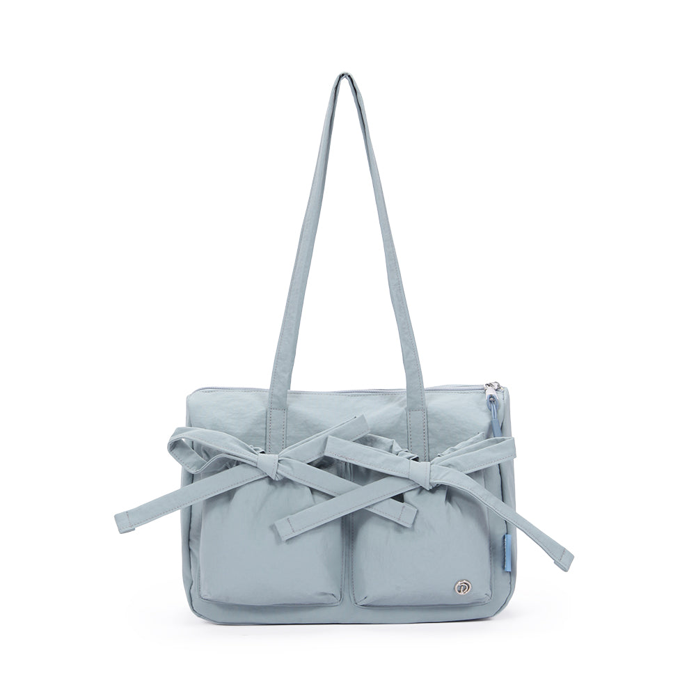 (Durlapue) Fashionable nylon handbag, lightweight solid color shoulder bag