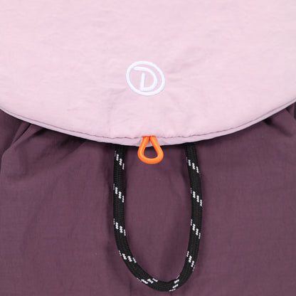 (Durlapue) Nylon material small drawstring handbag flap backpack