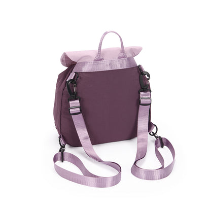 (Durlapue) Nylon material small drawstring handbag flap backpack