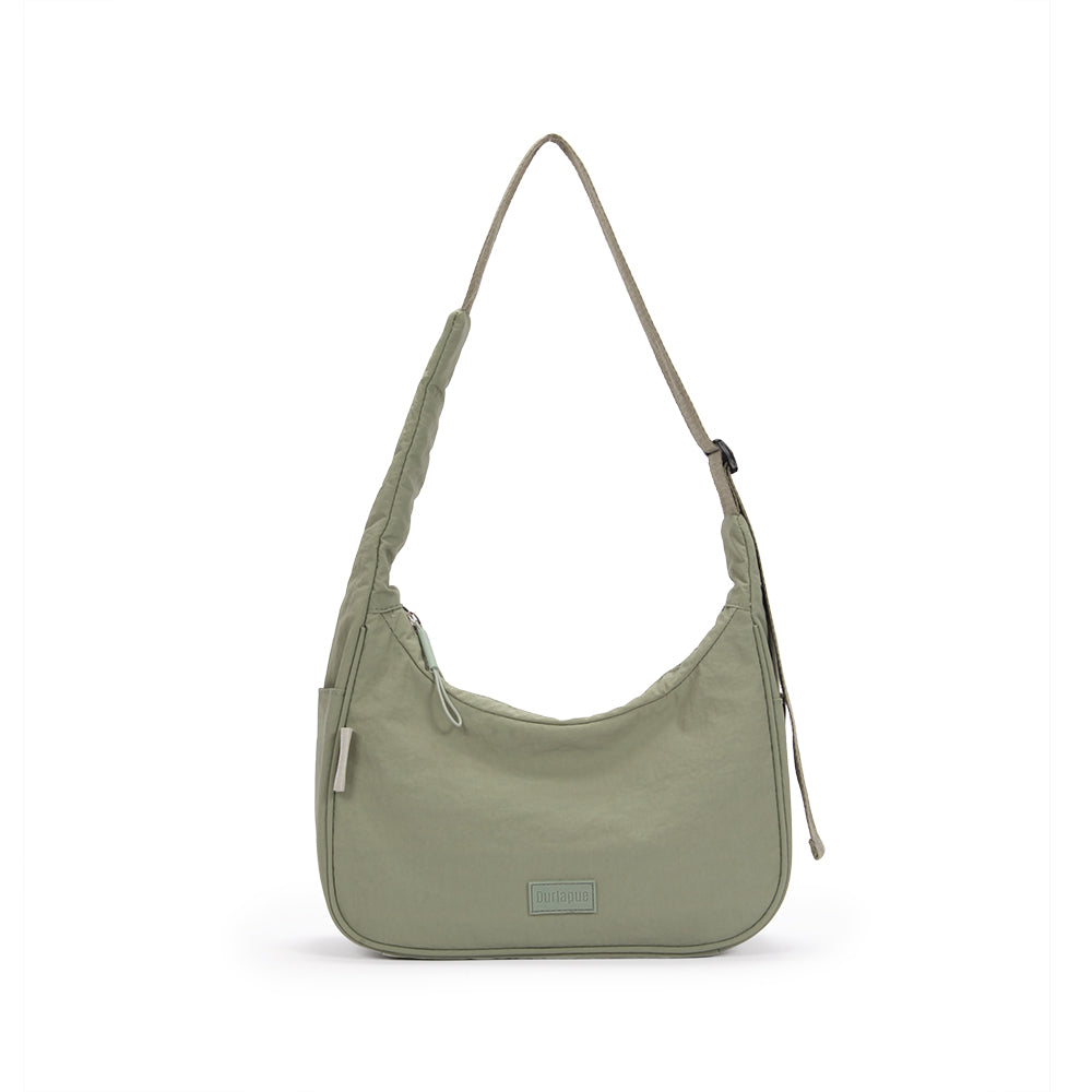 【Durlapue】Nylon waterproof simple solid color underarm bag fashionable and versatile commuter shoulder bag