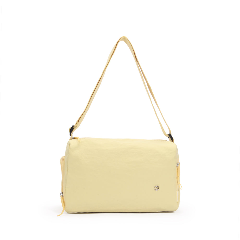 (Durlapue) Nylon Solid Color Shoulder Crossbody Bag for Women Minimalist Stylish Lightweight Daily Casual Handbag