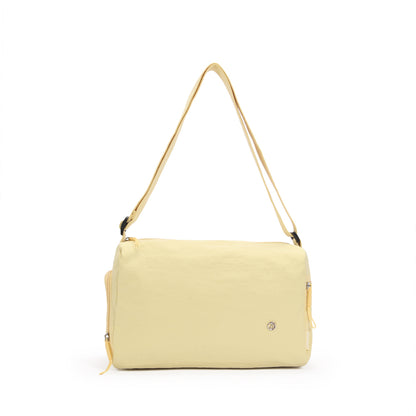 (Durlapue) Nylon Solid Color Shoulder Crossbody Bag for Women Minimalist Stylish Lightweight Daily Casual Handbag