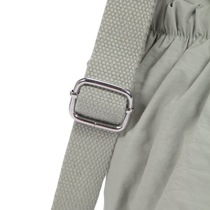 【Durlapue】Sports casual pleated drawstring backpack Nylon waterproof simple practical shoulder bag