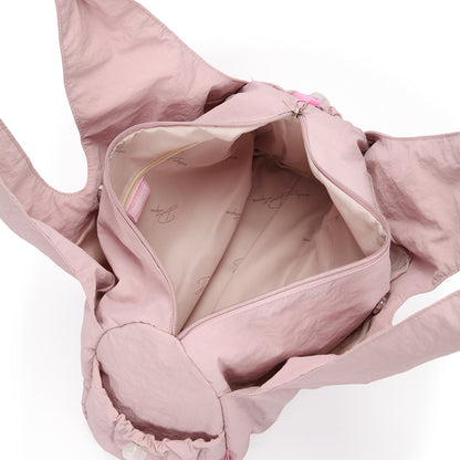 【Durlapue】Simple large-capacity tote bag with multiple compartments, waterproof shoulder bag, can hold an 11-inch iPad.