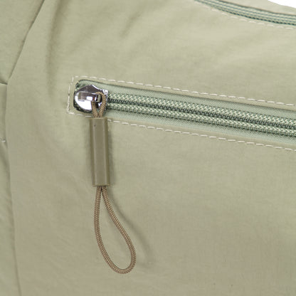【Durlapue】Nylon waterproof solid color simple large capacity shoulder bag fashionable casual versatile crossbody bag