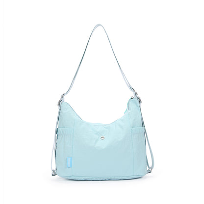 【Durlapue】Nylon waterproof solid color simple large capacity shoulder bag fashionable casual versatile crossbody bag