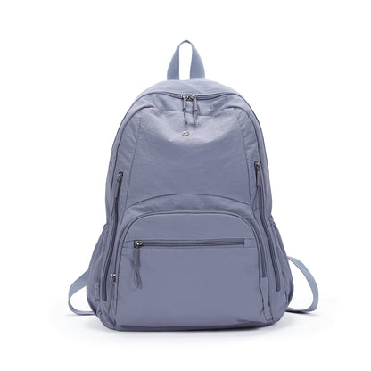 【Durlapue】Simple Solid Color Backpack Casual and Versatile Can Hold a 16-inch Laptop