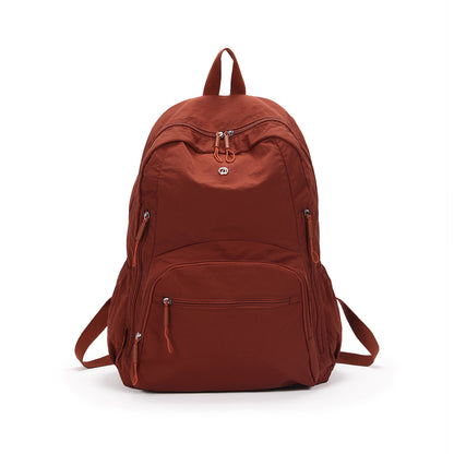 【Durlapue】Simple Solid Color Backpack Casual and Versatile Can Hold a 16-inch Laptop