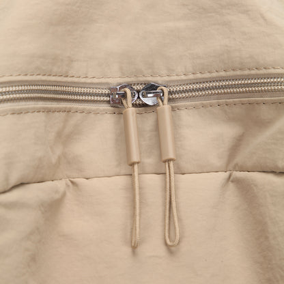 【Durlapue】Simple Solid Color Backpack Casual and Versatile Can Hold a 16-inch Laptop