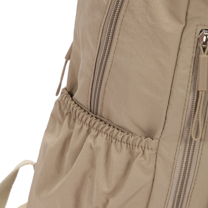 【Durlapue】Simple Solid Color Backpack Casual and Versatile Can Hold a 16-inch Laptop