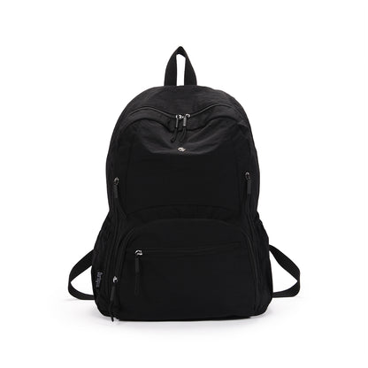 【Durlapue】Simple Solid Color Backpack Casual and Versatile Can Hold a 16-inch Laptop