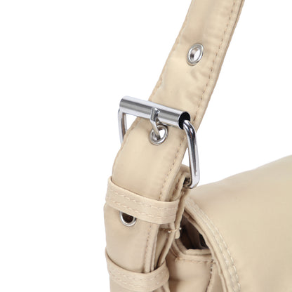 (Durlapue) nylon material fashionable design solid color shoulder bag, simple crossbody bag