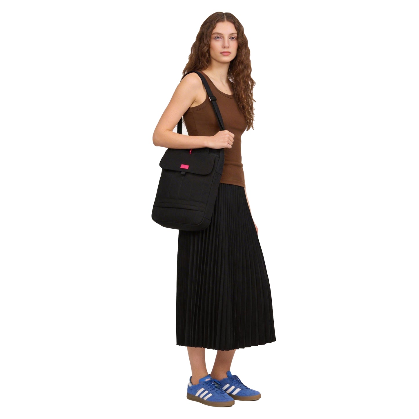 【Durlapue】Simple and stylish iPad protective bag: Fashionable solid color nylon shoulder bag